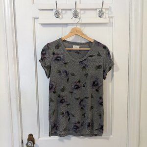 Anthropologie T.LA Scoop Neck Floral Tee